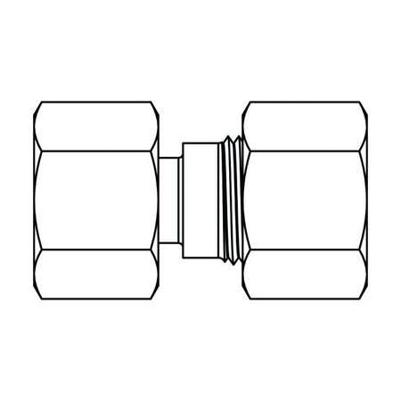 Tompkins Hydraulic Fitting-Metric CompressionS20(30X2.0)-S10(18X1.5) REDUCER MC6110-S20-S10